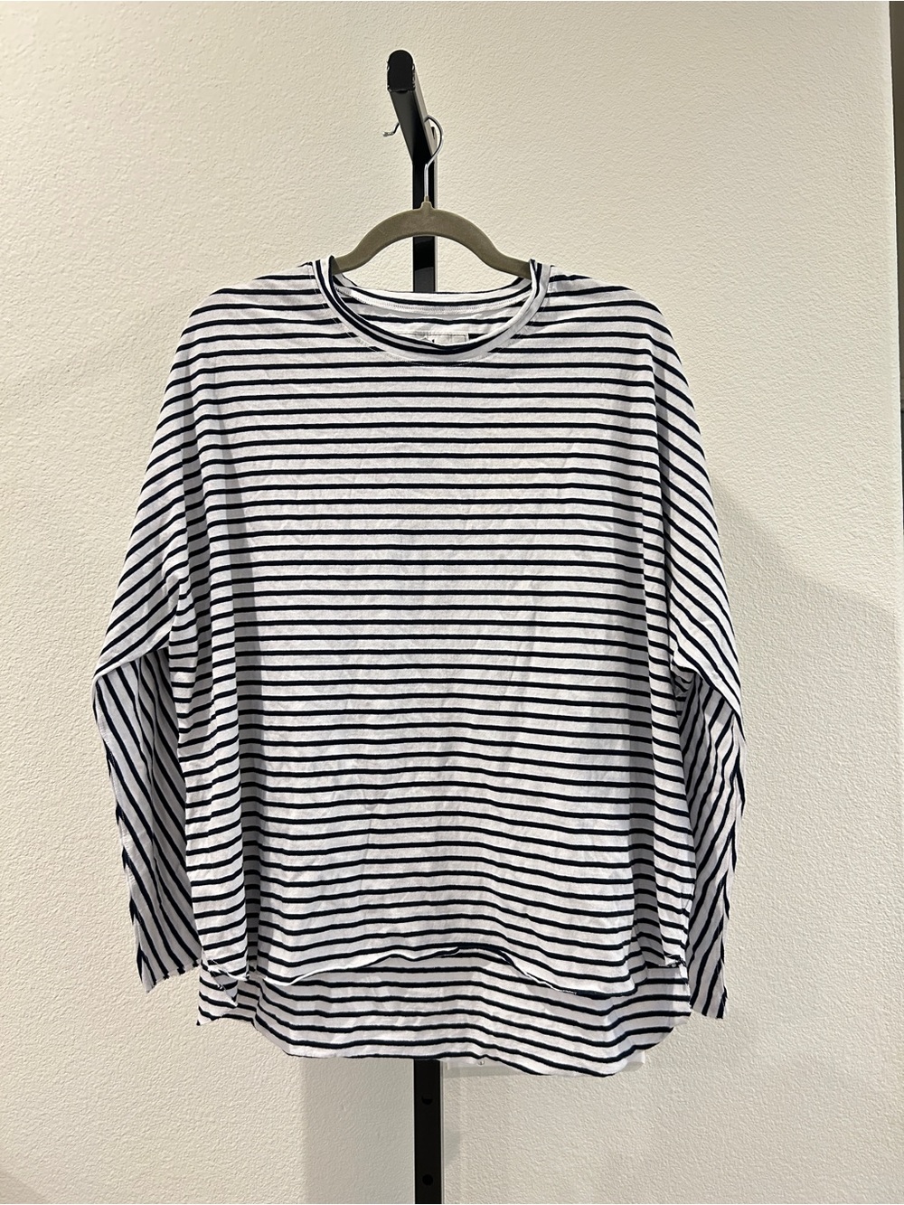 New Frank & Eileen Tee Lab Striped Long Sleeve Shirt in Navy/White, Size M